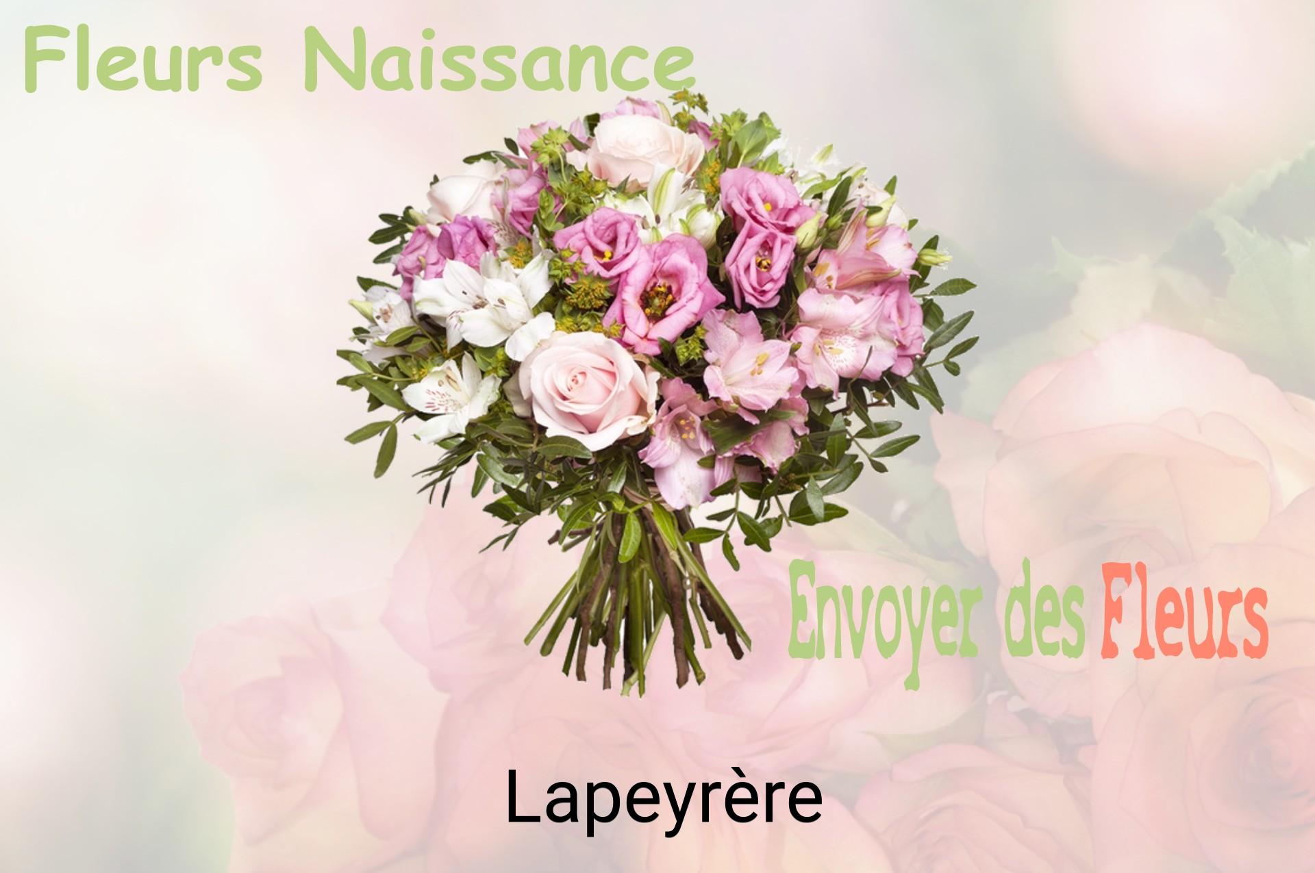 Bouquet de fleurs de naissance livré à Lapeyrère