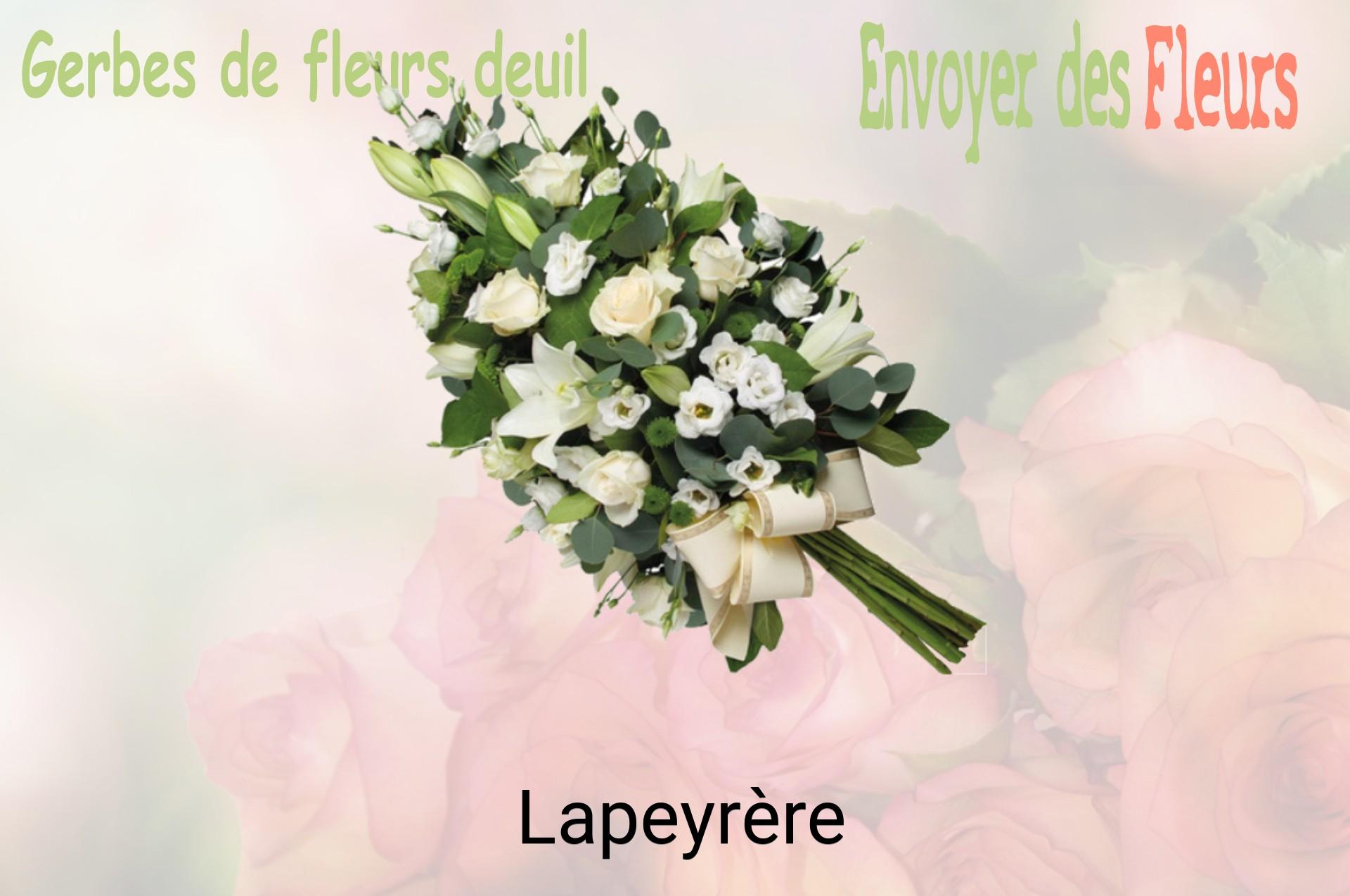 Gerbe de fleurs de deuil livrée à Lapeyrère